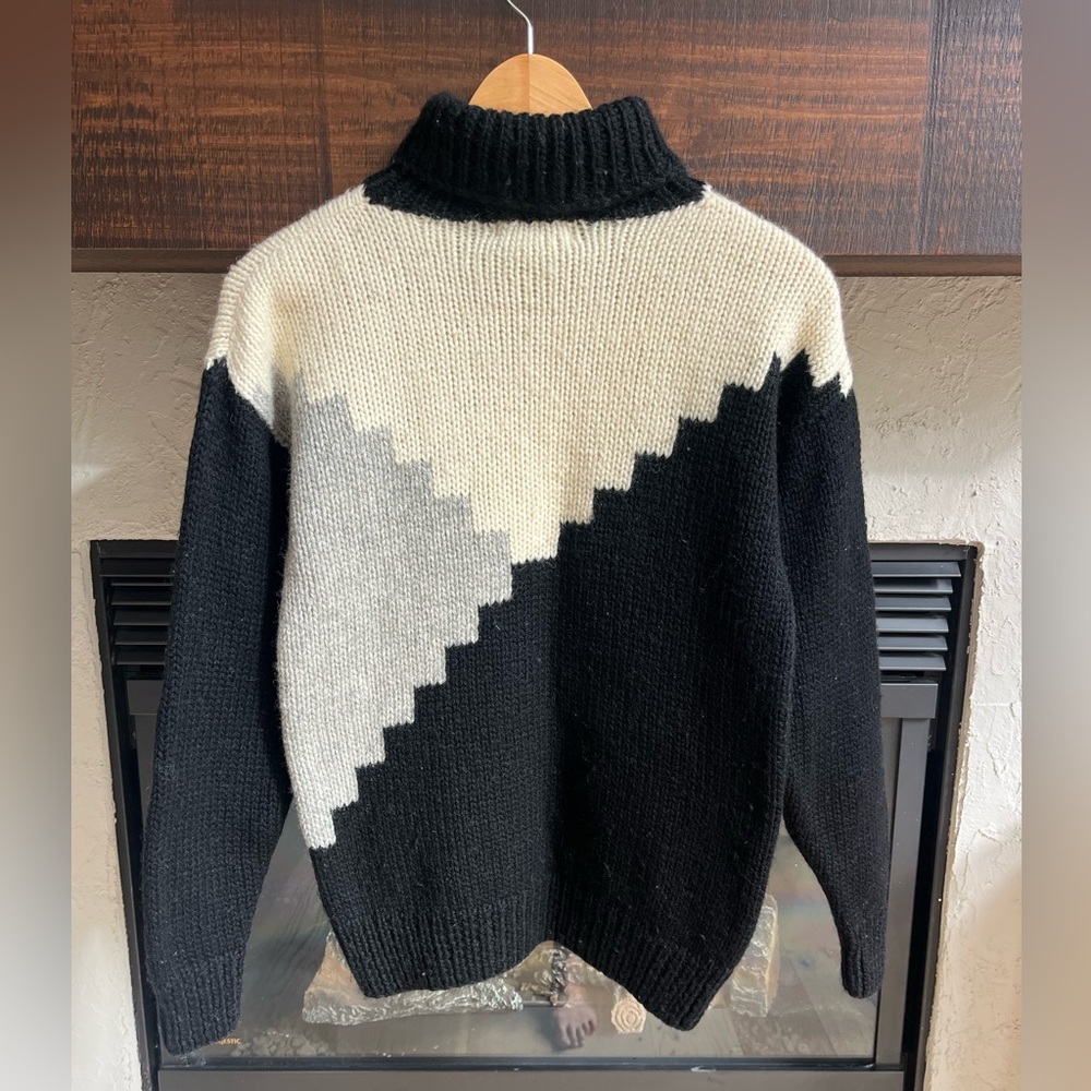 Vintage 80s Nordic Wool Ski Sweater | Coastal Après Ski Knit | Country Rhodes - Picture 8 of 8